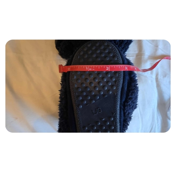 NWT: Joe Fresh Toddler Winter Slipper Booties; Size Large; Navy - Picture 6 of 7